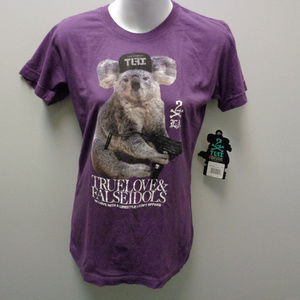 NWT TLFI TRUE LOVE FALSE IDOLS Koala TShirt Large